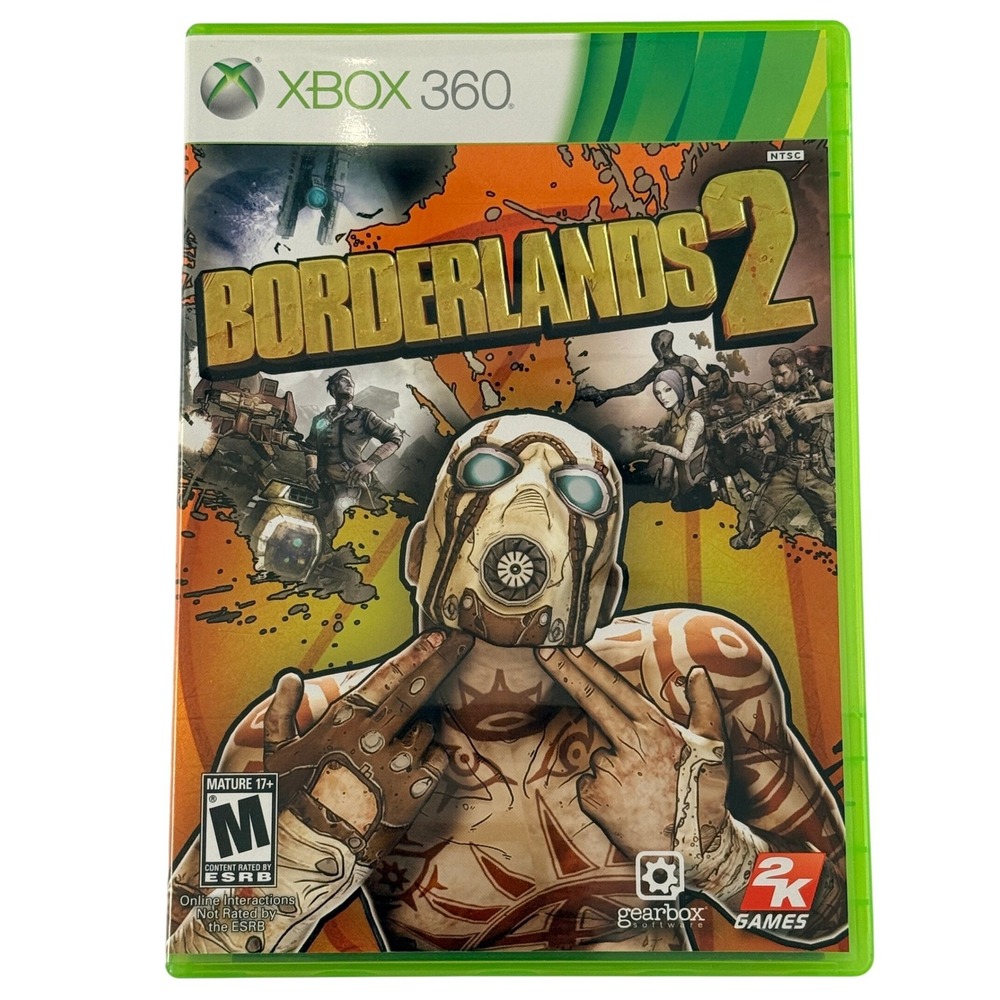 Microsoft Xbox 360 Borderlands 2 Video Game Shooter RPG NTSC 2012 Gearbox 2K
